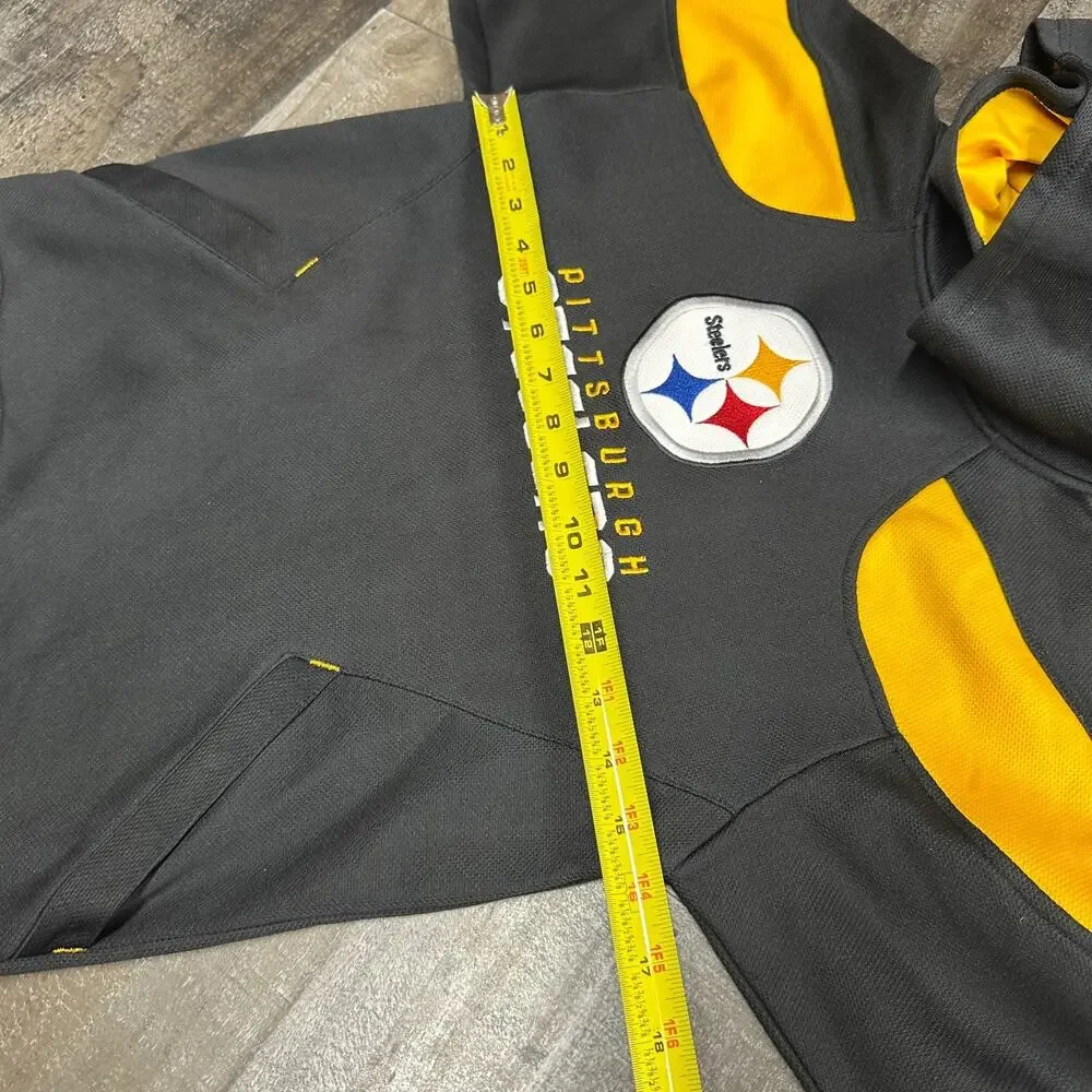Reebok Youth NFL OnField Apparel Pittsburgh Steelers Hoodie Size M 10/12‎